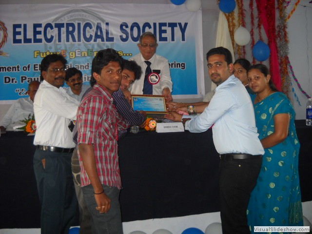 Recieving recognition certificate